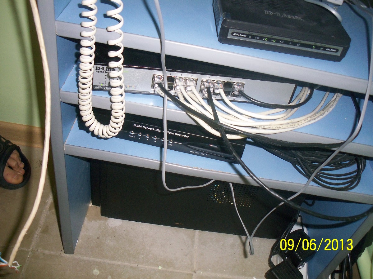 Система видеонаблюдения + GSM сигнализация в компьютерном центре NEON